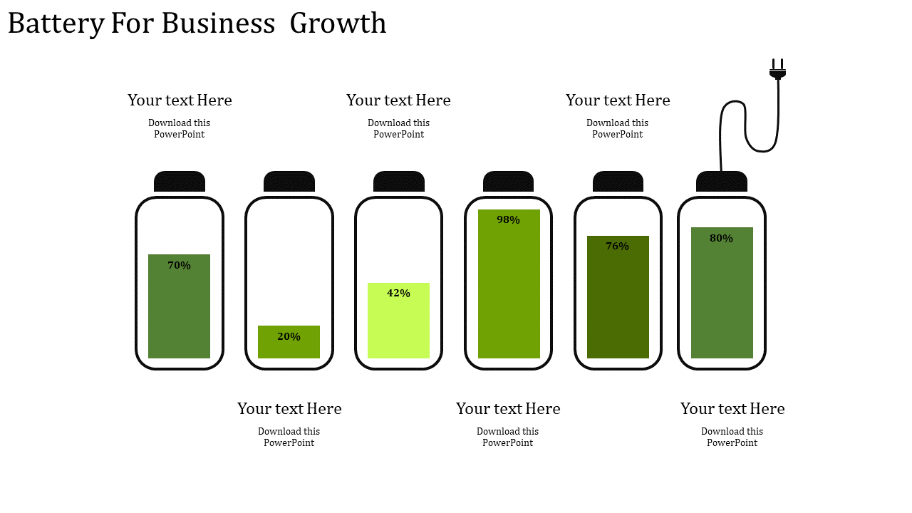 business strategy template-Battery For Business Growth-6-green